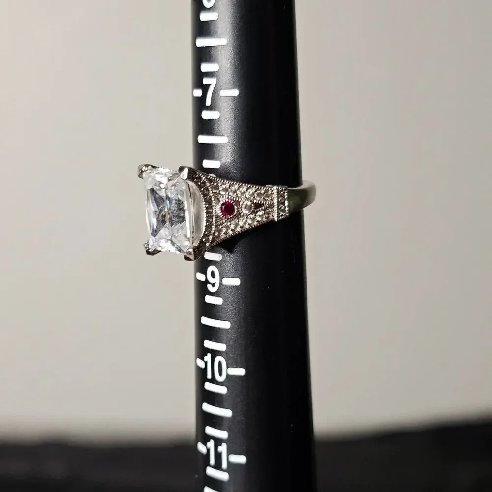 Vanna K Bella Luce 8.44 CTW Sapphire Ring Size 8.5